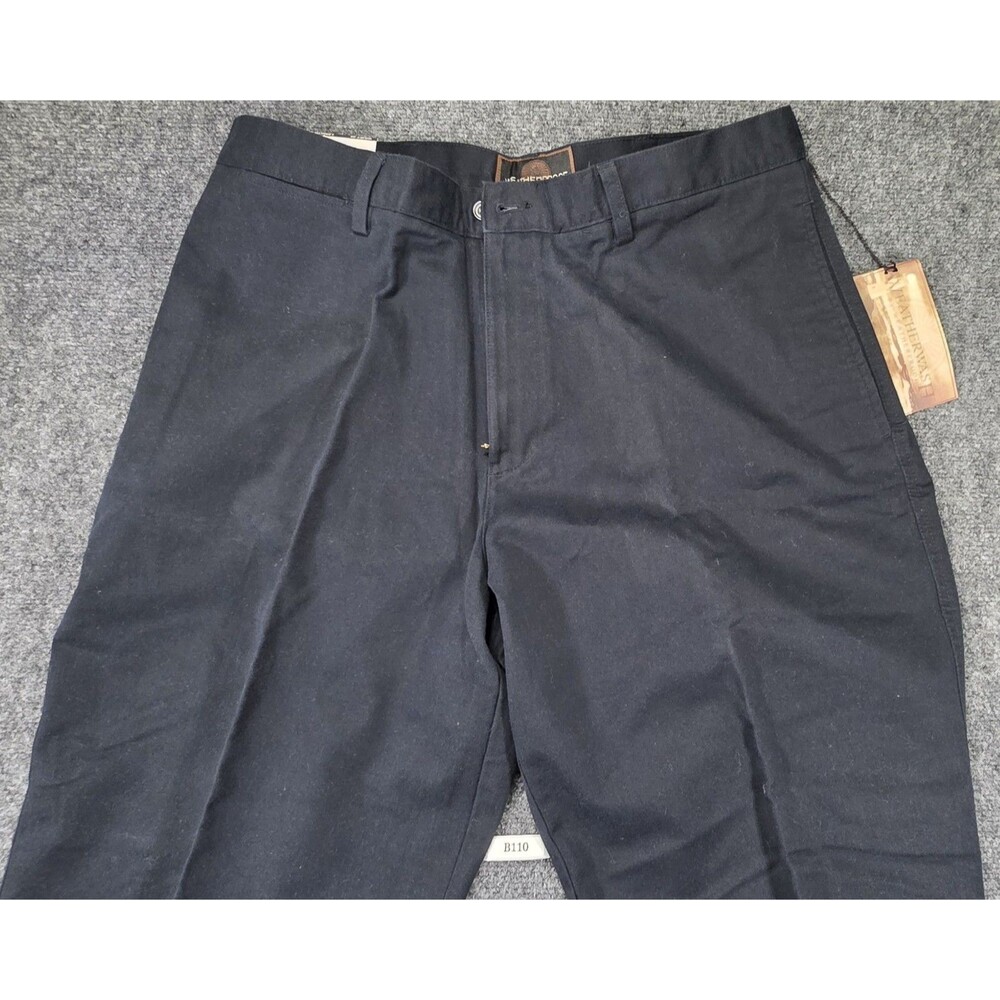 Weatherproof Black Flat Front Chino Pants NWT 36x30 Classic Fit Casual - Picture 13 of 13